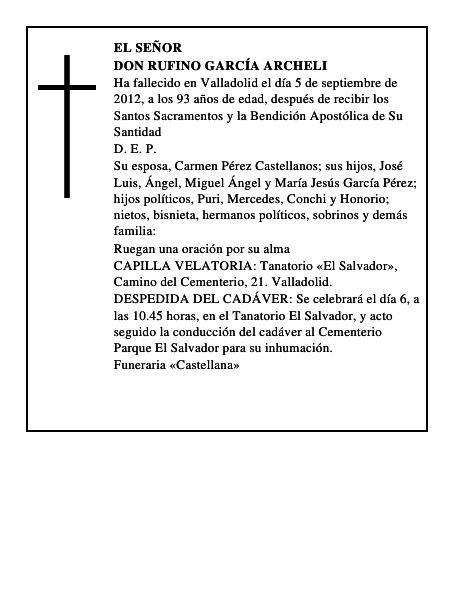 Don Rufino García Archeli
