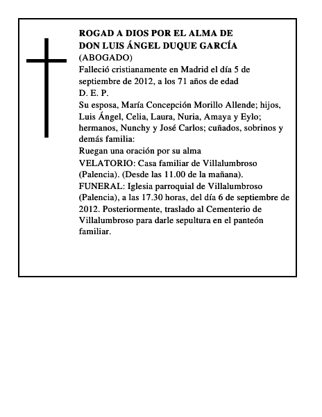 Don Luis Ángel Duque García