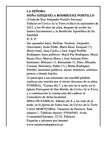 Doña Ezequiela Rodríguez Portillo