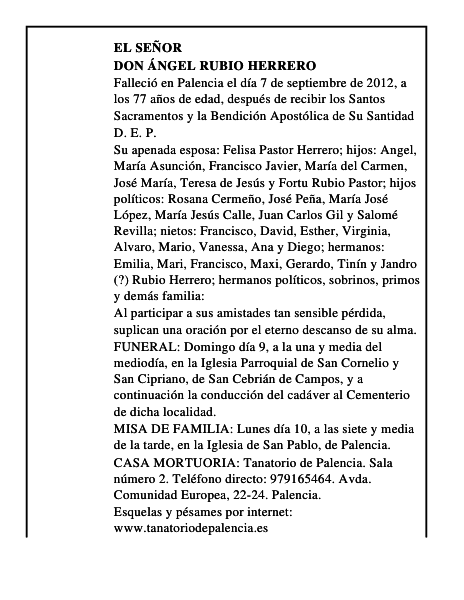 Don Ángel Rubio Herrero