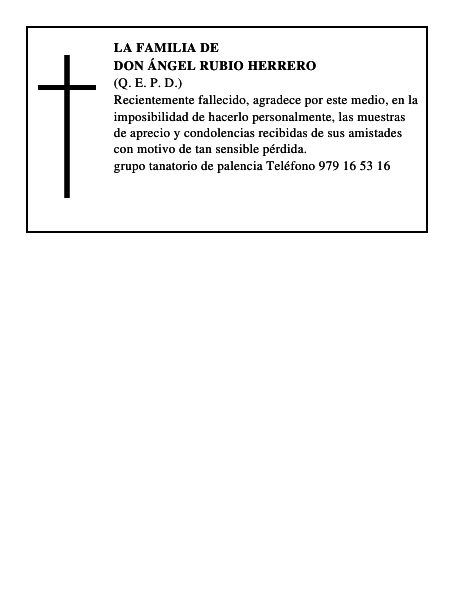 Don Ángel Rubio Herrero