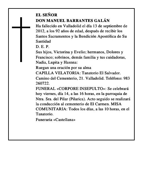 Don Manuel Barrantes Galán