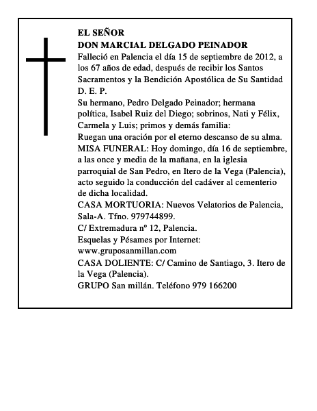 Don Marcial Delgado Peinador
