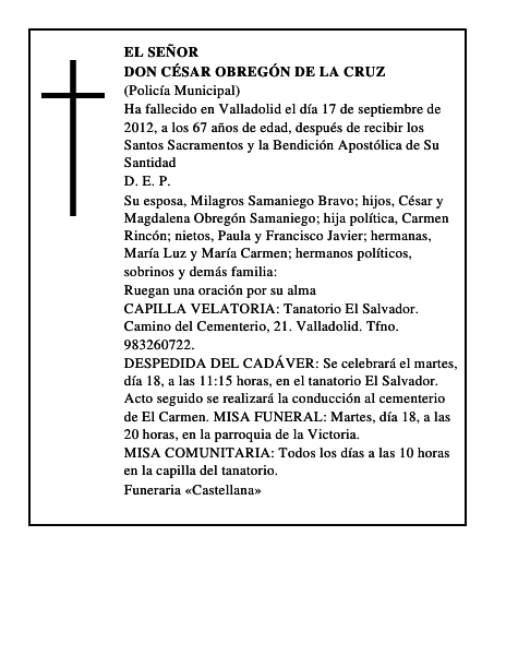 Don César Obregón de la Cruz