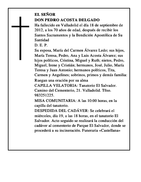 Don Pedro Acosta Delgado