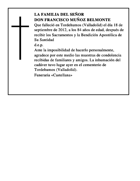 Don Francisco Muñoz Belmonte
