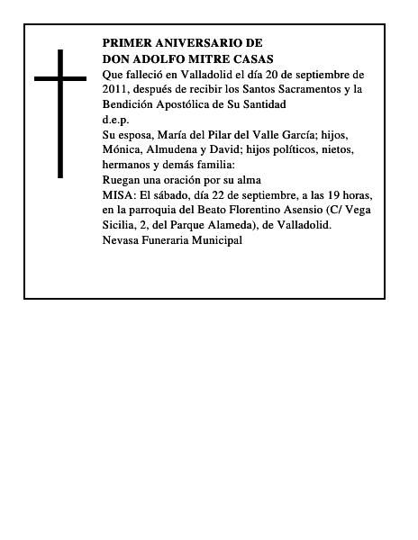Don Adolfo Mitre Casas
