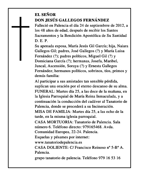 Don Jesús Gallegos Fernández