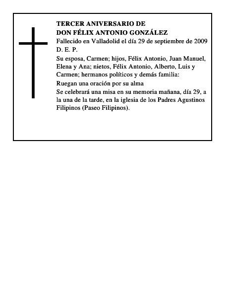 Don Félix Antonio González