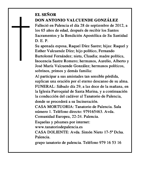 Don Antonio Valcuende González