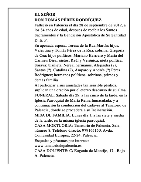 Don Tomás Pérez Rodríguez