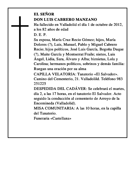 Don Luis Cabrero Manzano
