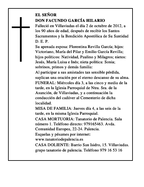 Don Facundo García Hilario