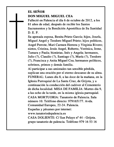 Don Miguel Miguel Cea