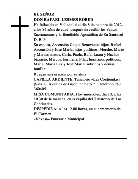 Don Rafael Lesmes Bobed