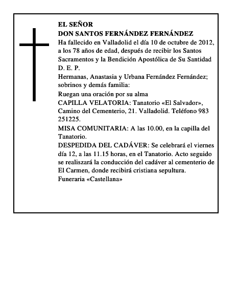 Don Santos Fernández Fernández