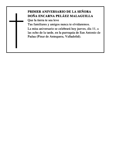 Doña Encarna Peláez Malaguilla
