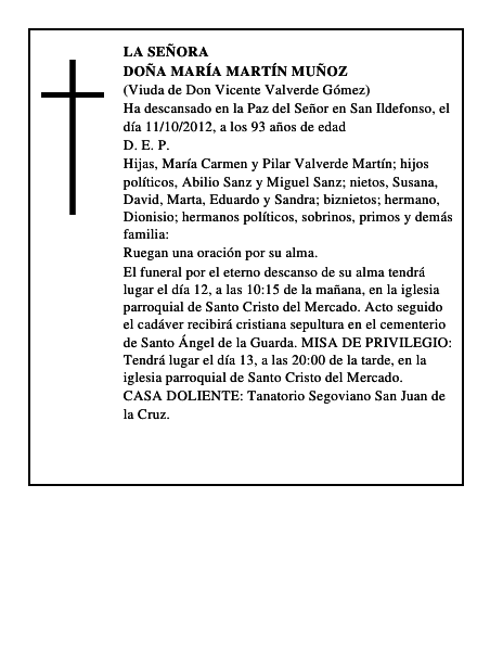 Doña María Martín Muñoz