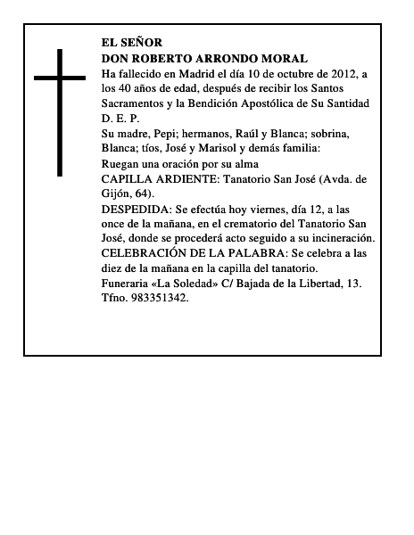 Don Roberto Arrondo Moral