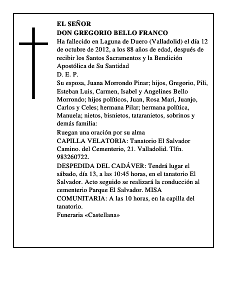 Don Gregorio Bello Franco