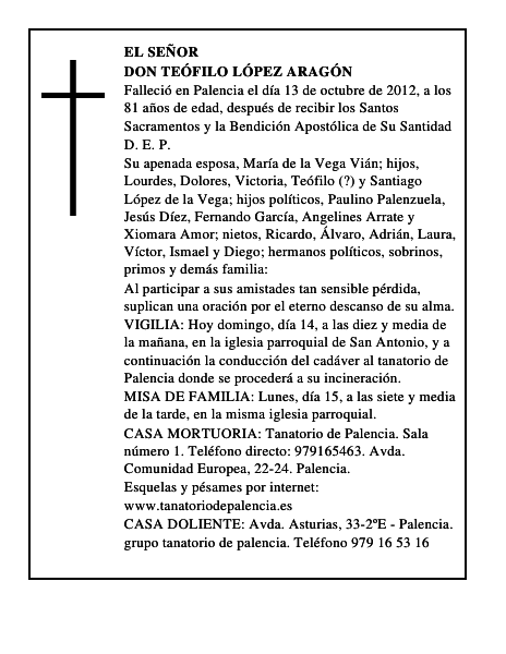 Don Teófilo López Aragón