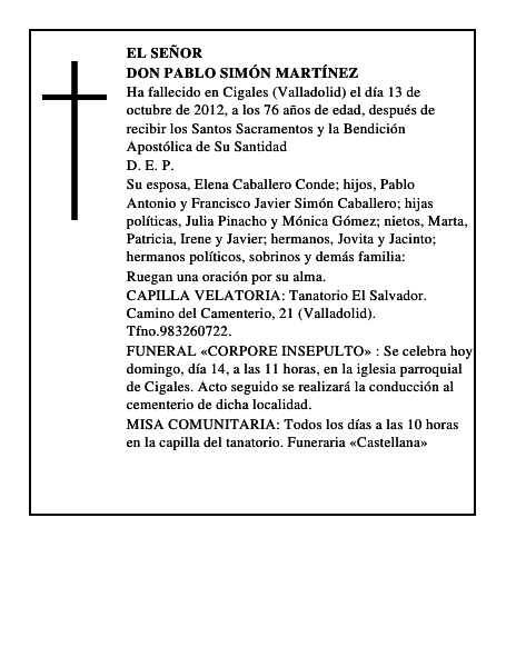 Don Pablo Simón Martínez