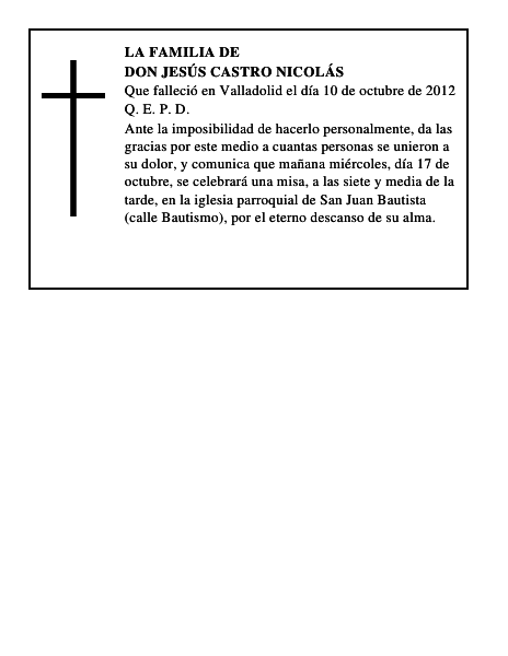 Don Jesús Castro Nicolás