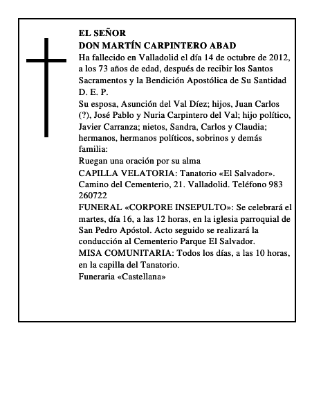 Don Martín Carpintero Abad