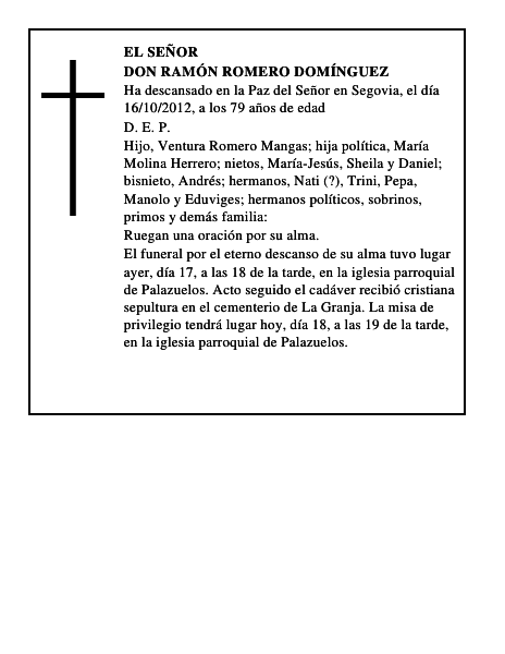 Don Ramón Romero Domínguez
