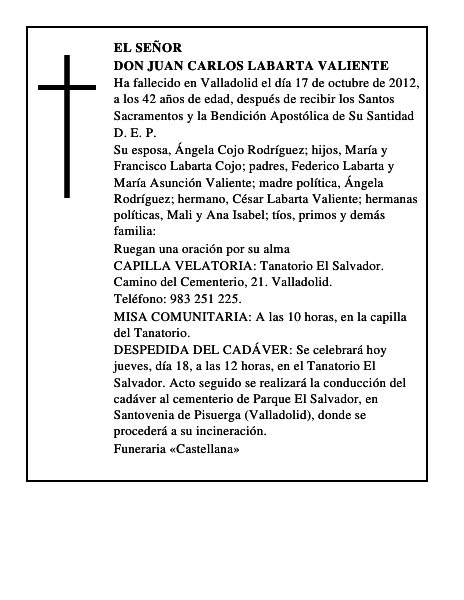 Don Juan Carlos Labarta Valiente