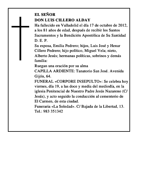 Don Luis Cillero Alday