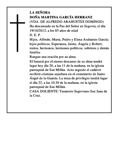 Doña Martina García Herranz