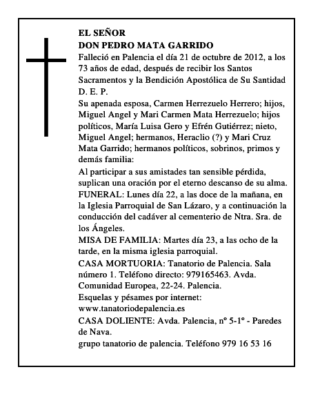 Don Pedro Mata Garrido
