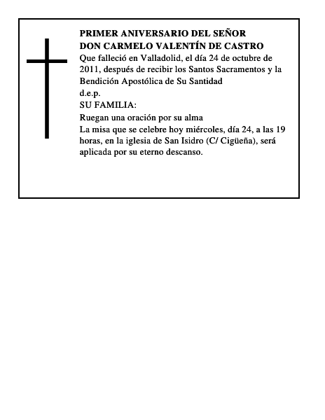 Don Carmelo Valentín de Castro