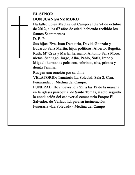 Don Juan Sanz Moro