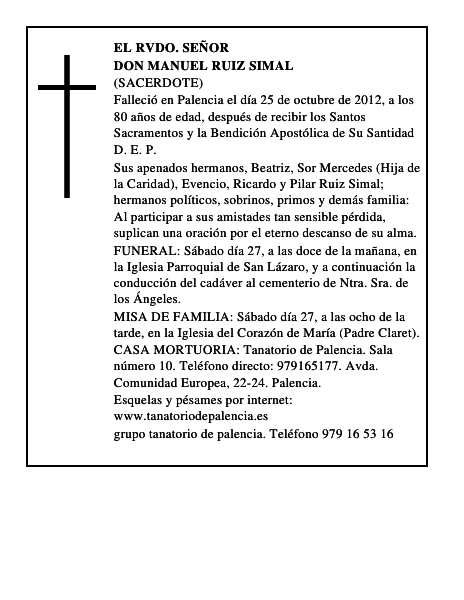 Don Manuel Ruiz Simal