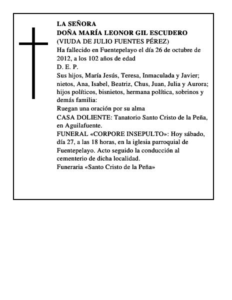 Doña María Leonor Gil Escudero