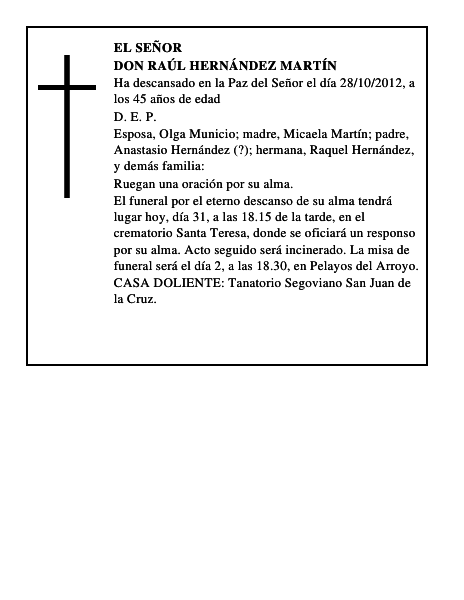 Don Raúl Hernández Martín