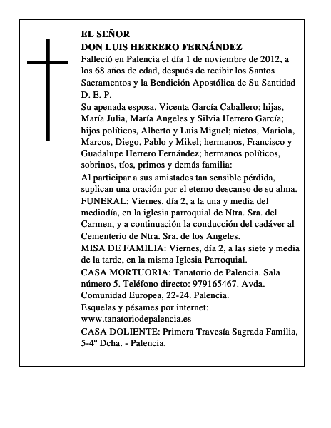 Don Luis Herrero Fernández