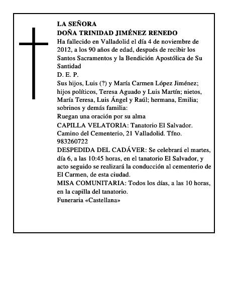 Doña Trinidad Jiménez Renedo