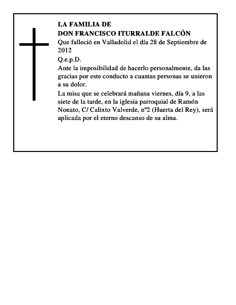 Don Francisco Iturralde Falcón
