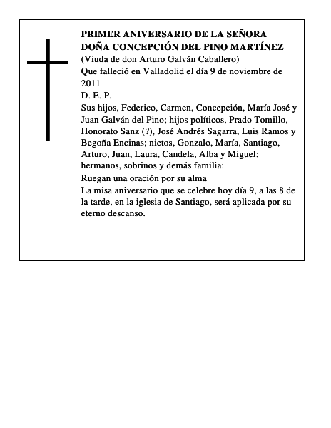 Doña Concepción del Pino Martínez