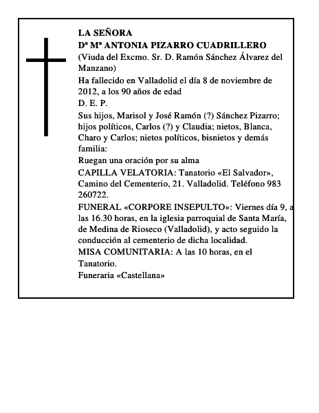 Dª Mª Antonia Pizarro Cuadrillero