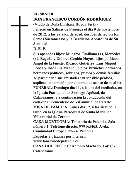 Don Francisco Cordón Rodríguez