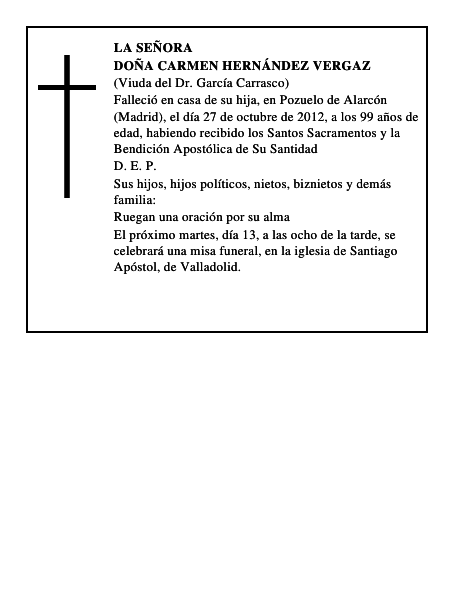Doña Carmen Hernández Vergaz
