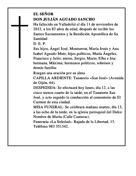 Don Julián Aguado Sancho