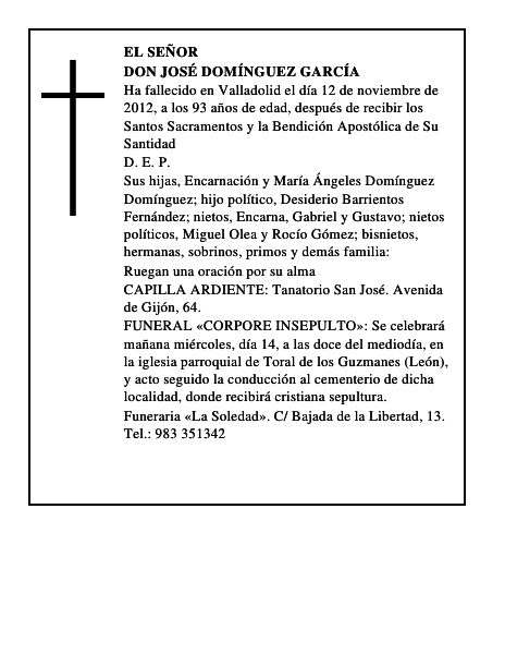 Don José Domínguez García