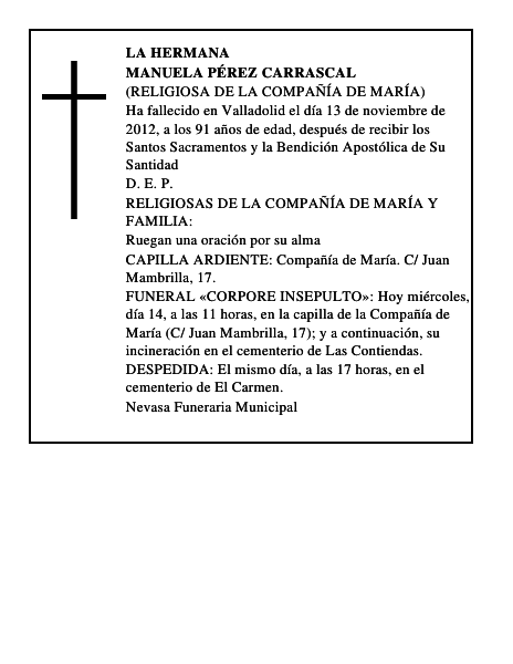 Manuela Pérez Carrascal