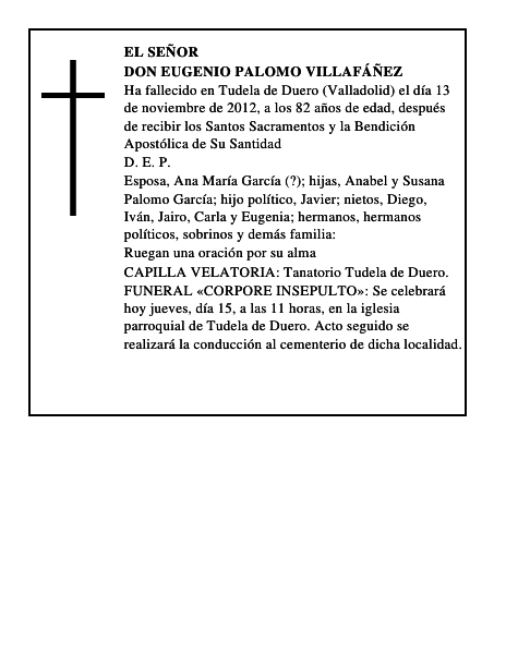 Don Eugenio Palomo Villafáñez