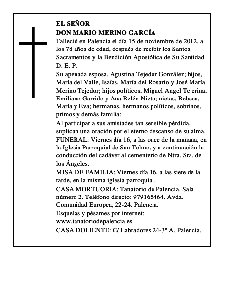 Don Mario Merino García